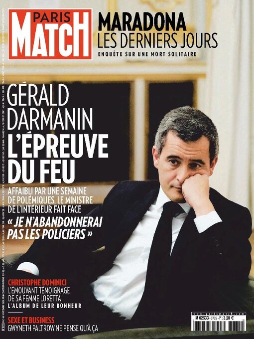 Détails du titre pour Paris Match par Paris Match - Disponible